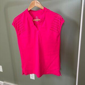 Hot Pink Golf Top | Sleeveless Performance Polo | Athletic / Tennis / Golf Shirt